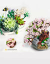 Blocks Eternal Flower Building Bricks Beautiful Sakura Succulent Plant Rose Toys for Children Girls Gifts Kids Present 1660