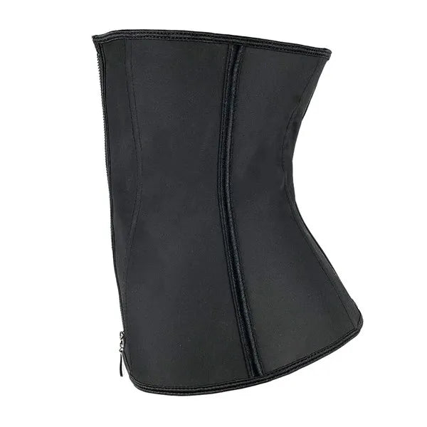 Latex Corset Body Shaper Waist Trainer Cincher Zipper Under bust Weight Loss Slimming Shapewear Hourglass Belt Women