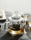 Japanese Style Handmade Heat Resistant Square Glass Teapot With Filter Liner Boiling Flower Tea Pot Kung FuTea Set Teaware