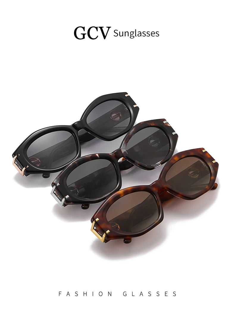Cat Eye Acetate Polarized UV400 Avant-Garde Fashion Sunglasses for Women Luxury Party Eyewear