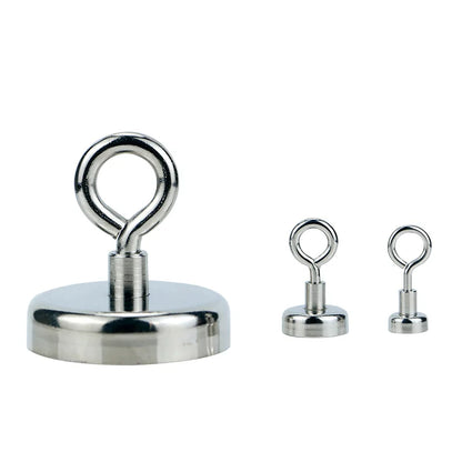 Strong Magnet Hook Sheep Eye Magnet Hook Closed Magnet Hook Neodymium Magnet Hook Salvage Searcher Magnet Rotatable Sucker Hook