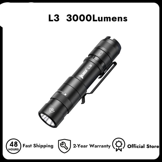 3000 Lumen Rechargeable Tactical LED Flashlight With Dual Way Charging