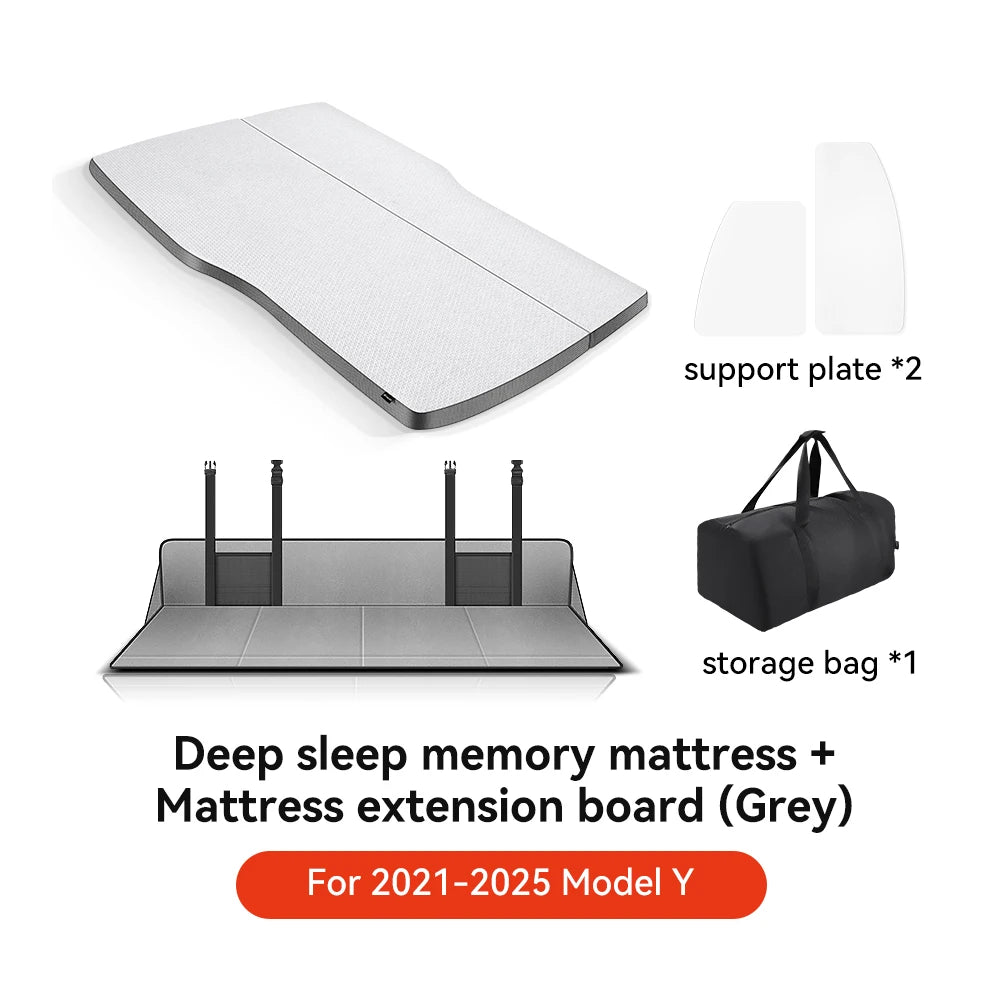 Camping Mattress for Tesla Model Y Juniper 2021 2026 Memory Sponge Car Travel Bed Portable Camping Mattress