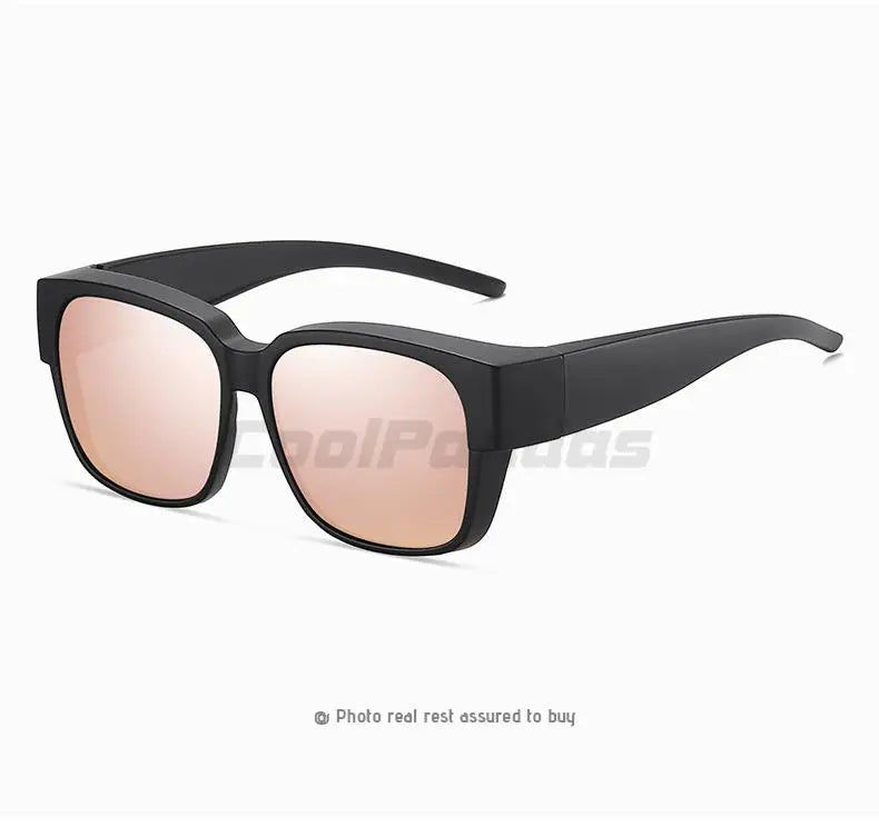 Fit Over Myopia Glasses Cover Polarized UV400 Anti-Glare Sunglasses for Men Women