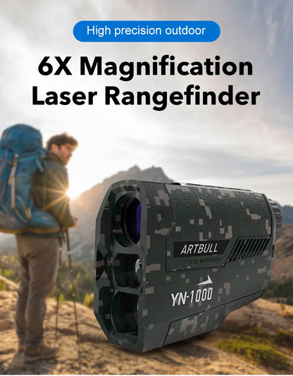 Outdoor Laser Golf Rangefinder for Hunting 1000m 650m Telescope with Flag-Lock Slope Pin Distance Meter Monocular