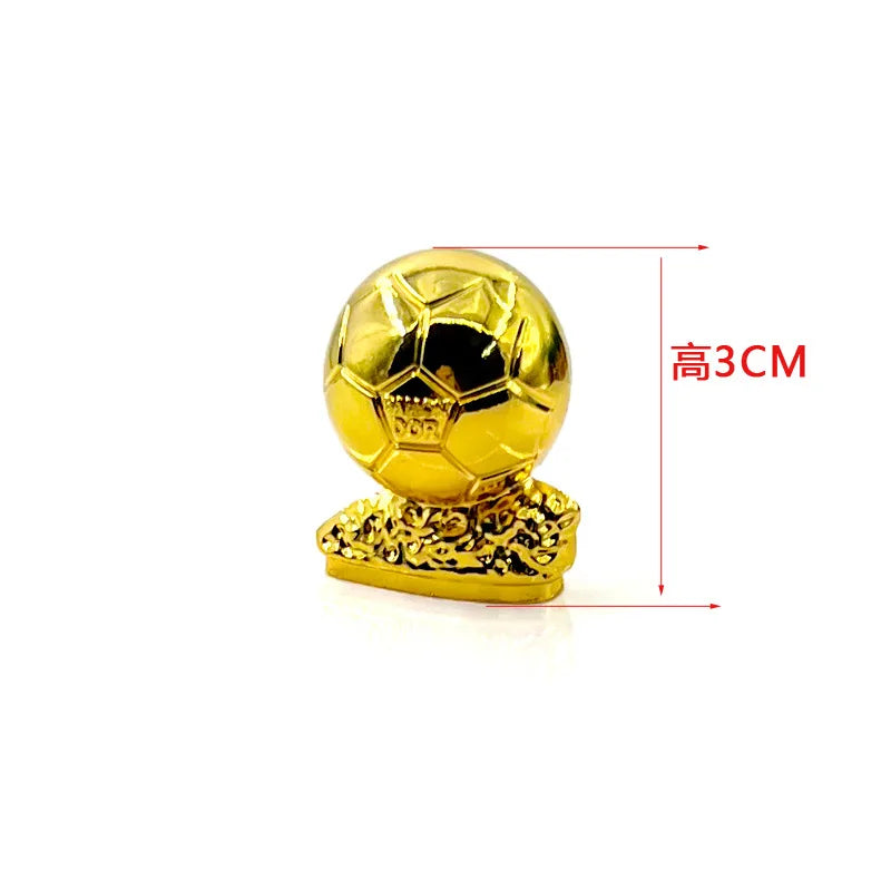Football Trophy Metal Keychain Soccer Fan Collectible Pendant Gift