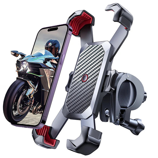Universal Bike Phone Holder for 4.7-7 inch Mobile Phone 360°View Bicycle Phone Holder Stand Shockproof Bracket JR-ZS288