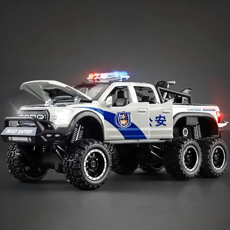 1:28 F150 Off Road Pickup Truck Alloy Diecast Model Car High Simulation Collections Home Trendy Toy Birthday Gift For Friend Boy
