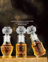 50ml 100ml 6pcs 12pcs Whisky Glass Liquor Bottle French Carved For Alcohol Wedding Gifts Wine Mini Container Storage Favour Set