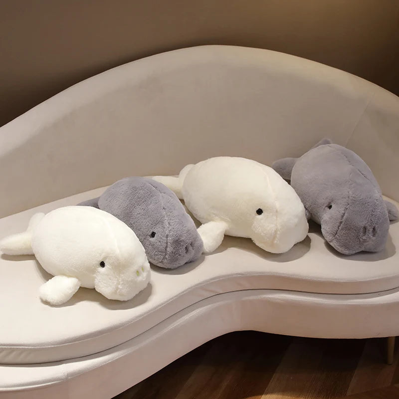Kawaii Manatee Dugong Plush Stuffed Animal Soft Sea Cow Pillow