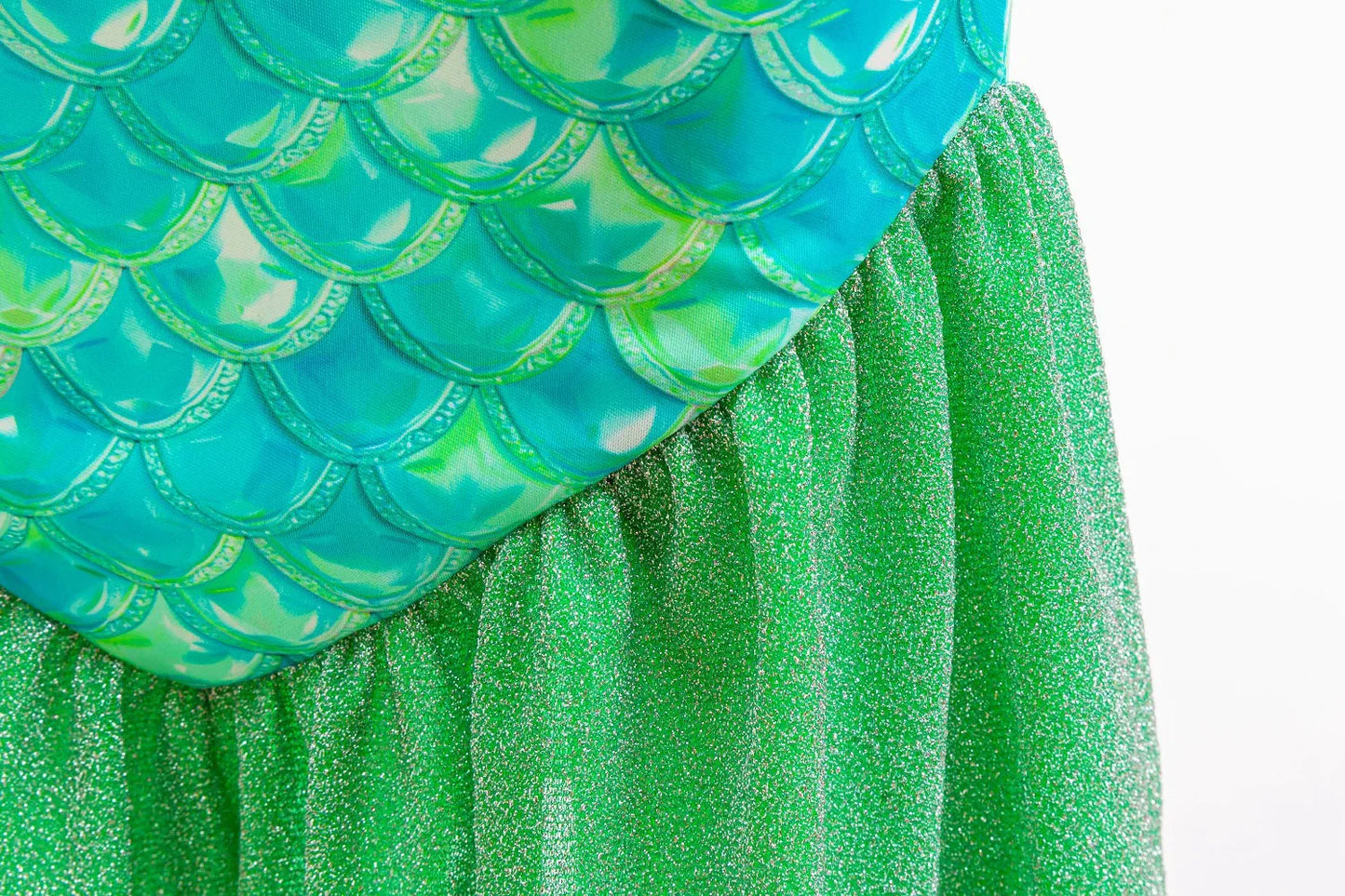 Ariel Mermaid Dress Gown Fashionable Princess Roleplay Costume for Girls