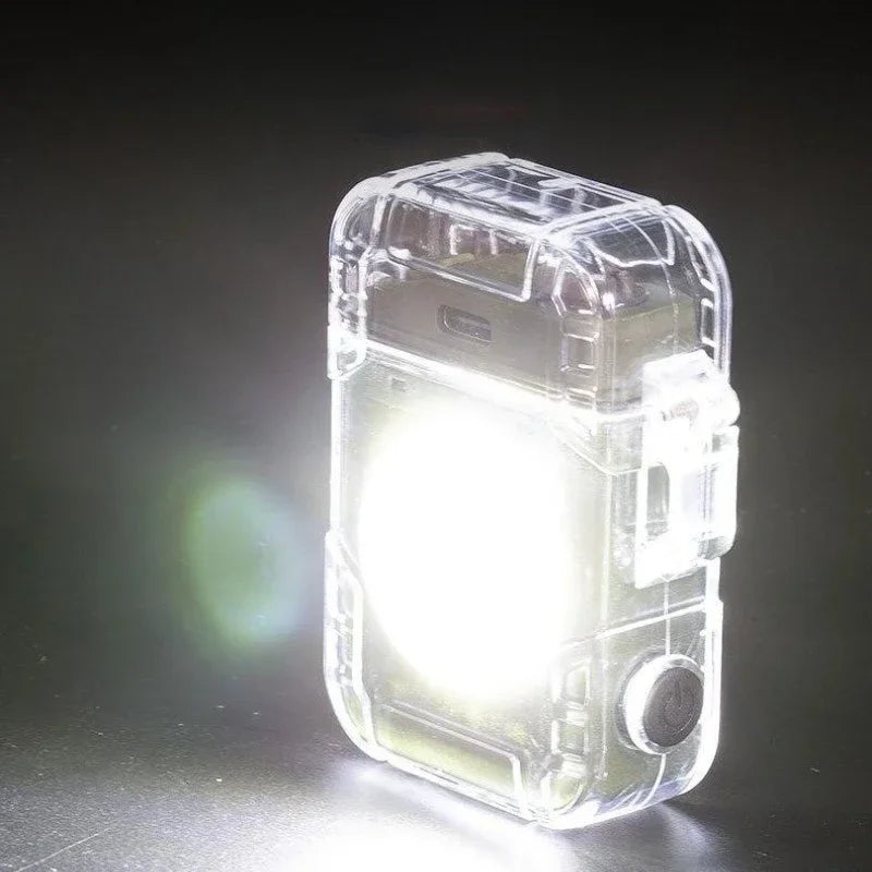 Anti-stress Windproof Waterproof Arc USB Fast Charging Lighter Endurance Outdoor Sports Exclusive LED Display Lighter