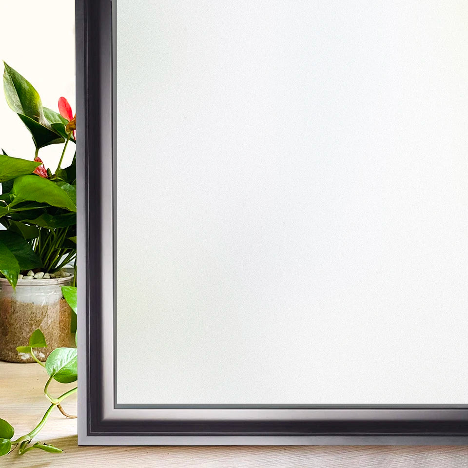 Privacy Window Films No Glue Static Adhesive Glass Film for Decorative Bathroom Living Room Kitchen Rental Apartment Rainbow