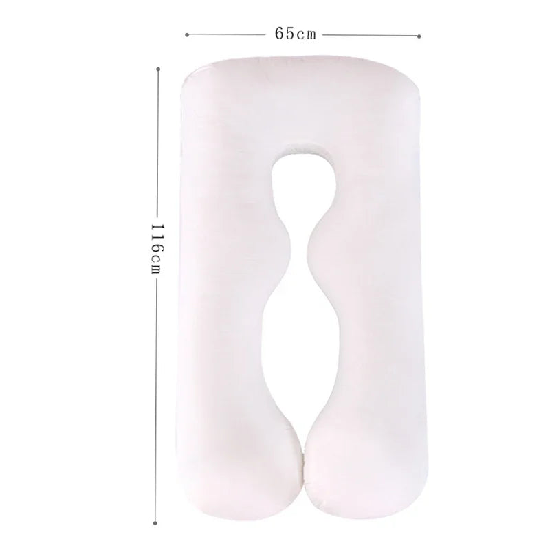 Soft Fleece Pregnant Pillow Gravida U Type Lumbar Pillow Multi Function Side Protect Cushion for Pregnancy Women Dropshipping