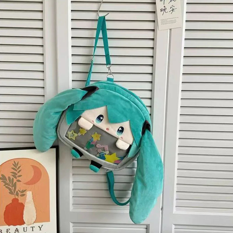 Hatsune Miku Plush Backpack Soft Cartoon Shoulder Bag