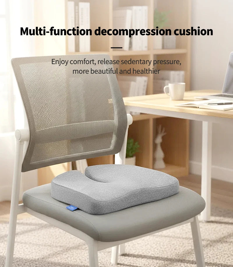 Tailbone Sciatica Back Pain Relief Comfort Office Chair Car Seat Cushion Non-Slip Orthopedic Memory Foam Coccyx Cushion