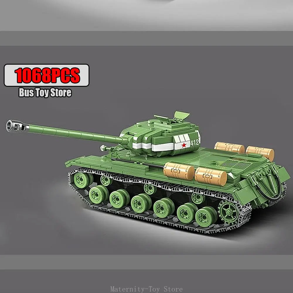 Ww2 Military Tanks Series Tiger  Leopard Heavy TANK BT-7 Light Tank Soldier Building Blocks Bricks Army s  Toys Gifts