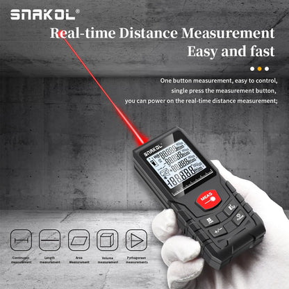 Laser Distance 50M/100M/120M Rangefinder Profesional Meter Laser Range Finder Ruler Test Tool