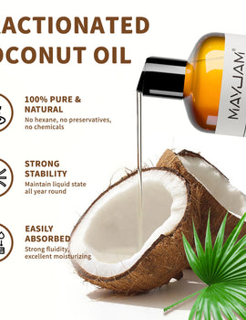 473ml Carrier Oil Castor Vegetable Glycerin Grapeseed Jojoba Fractionated Coconut Body Oil for Skin Care Massage