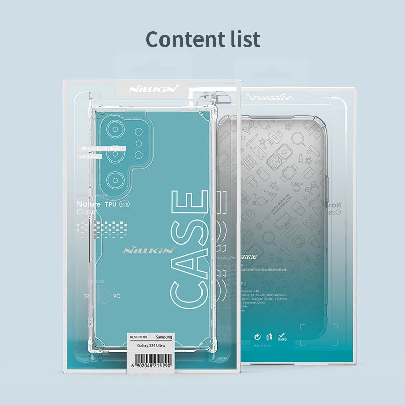 Transparent TPU + PC Soft Case for Samsung Galaxy S26 Ultra / S26 Plus / S25 Ultra / S24 Ultra / S23 Ultra – Lightweight Protective Cover