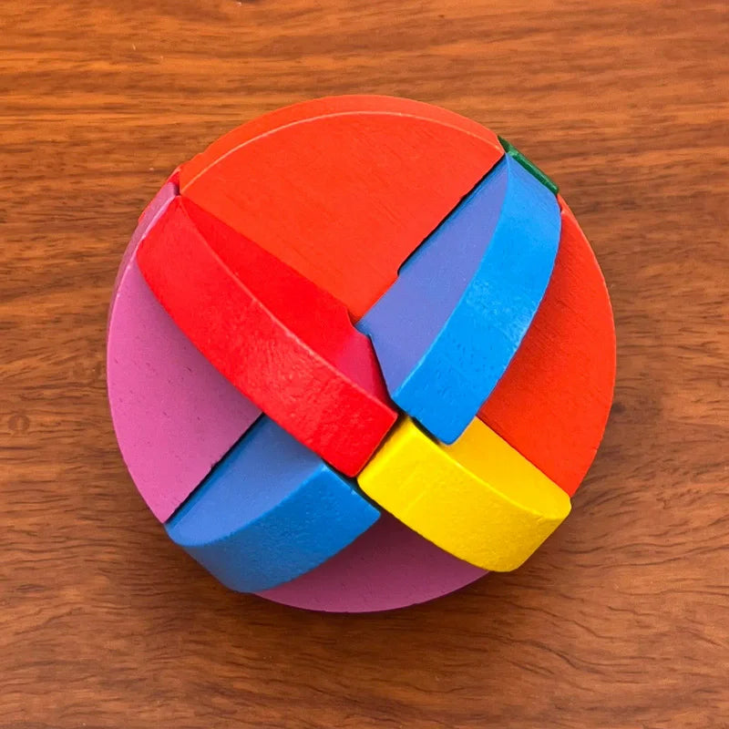 Wooden Kong Ming Lock Lu Ban Lock IQ Brain Teaser Puzzle Games  3D Puzzles for Adults Montessori Educational Toys
