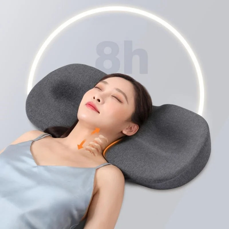 Memory Sponge Sleeping Pillow Cervical Traction Massage Pillow Ergonomic Concave Pillow Headrest Stop Snoring