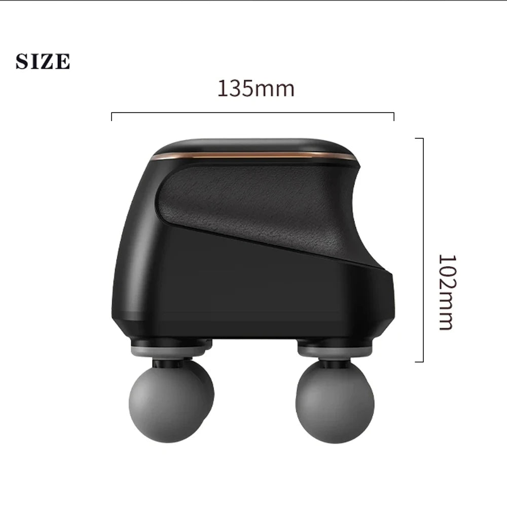 Portable Fascia  Muscle Massager  Four-head High Frequency Neck Shoulder Waist Massage Machine Professional Fascia Massage