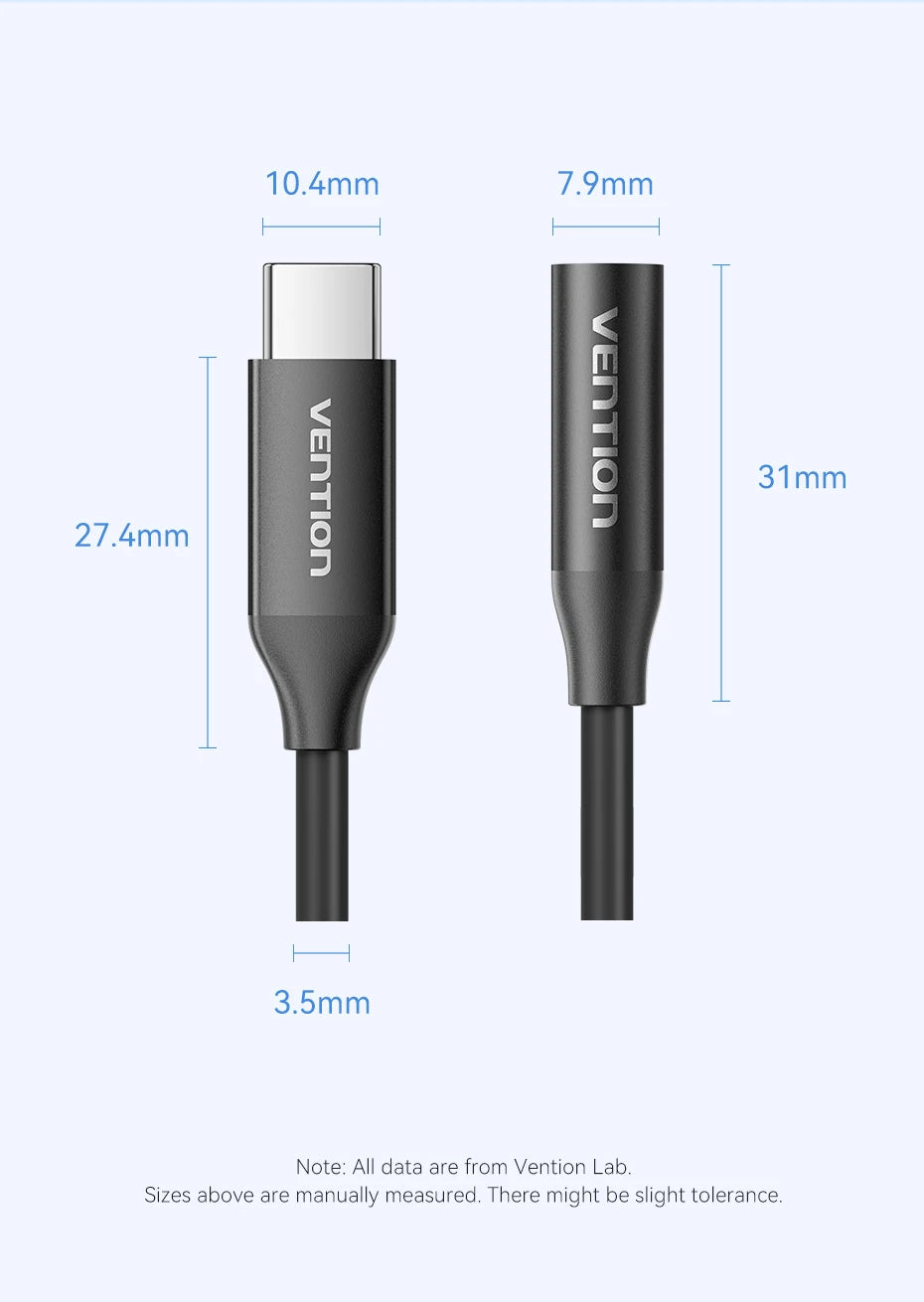 DAC USB Type C to 3.5mm Earphone Jack Audio Headphone Adapter for Samsung Galaxy S24 iPhone 16 USB C to 3.5mm Splitter