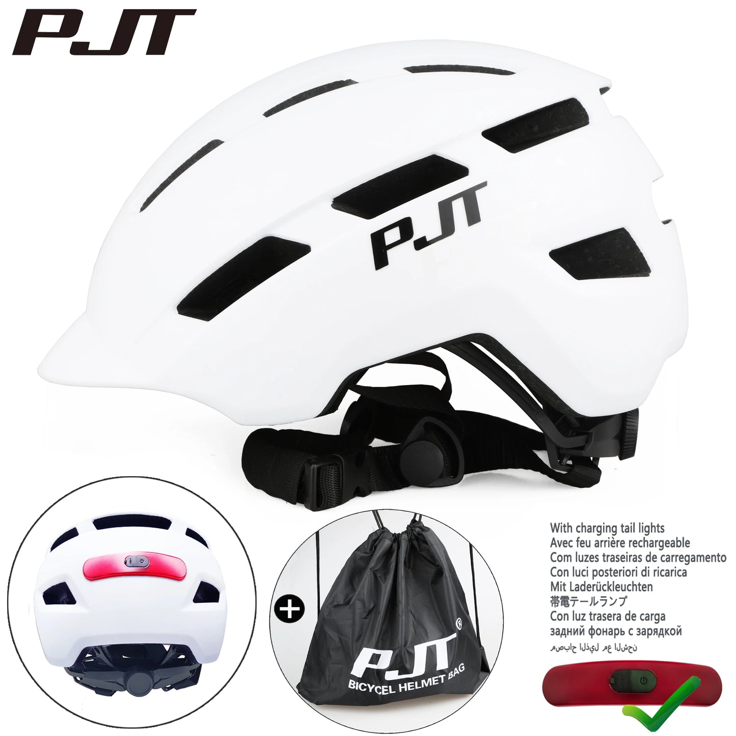 USB Rechargeable LED Cycling Helmet For Road Mountain Bike
