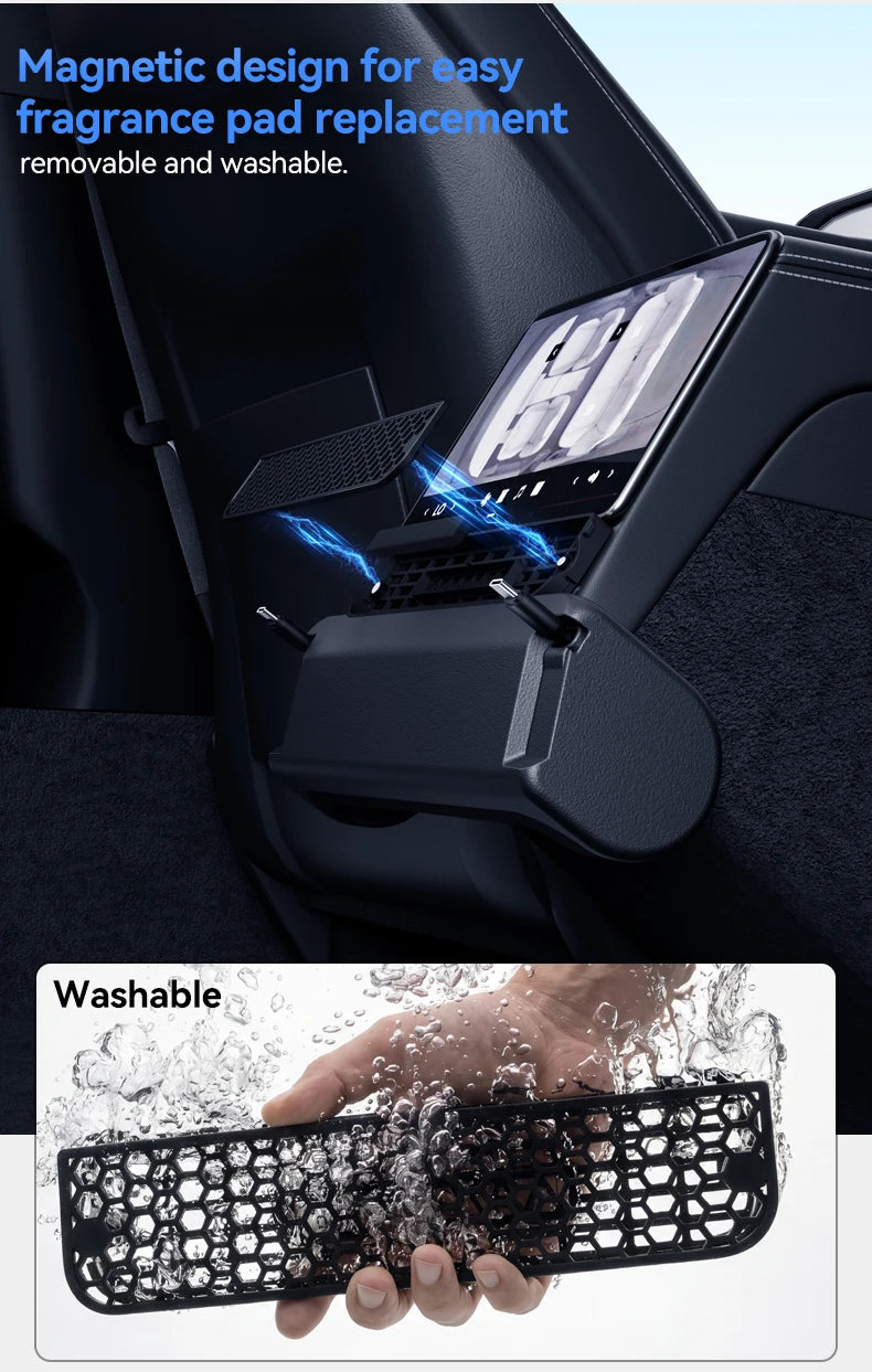 3 in 1 Rear Air Vent Docking Station with 120W Fast Charging for Tesla Model YL 2026