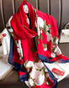 Women Summer Silk Scarves Shawl Lady Wrap Soft Female Echarpe Designer Beach Stole Bandana foulard muffler