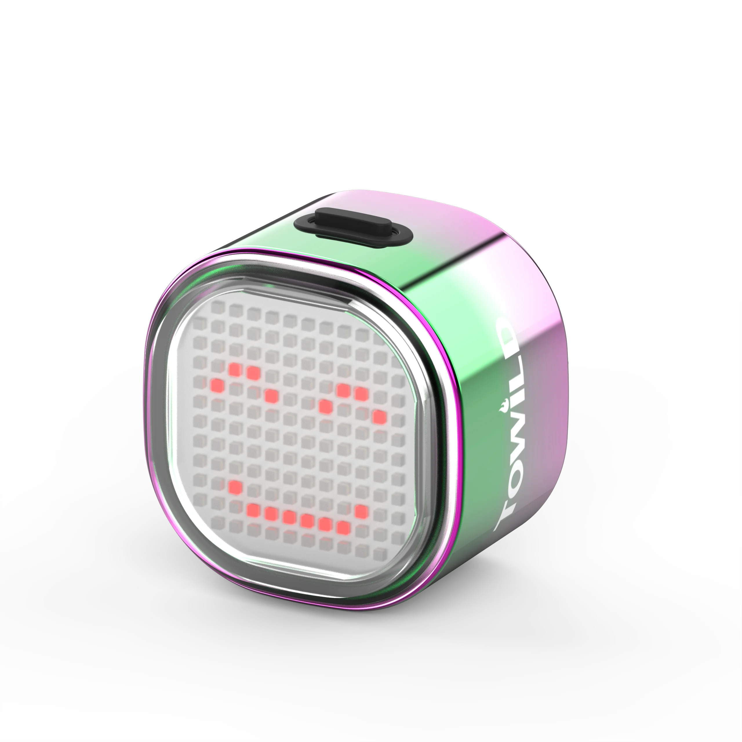 Customizable Intelligent Expression Taillights 140 LED Lights Smart Braking Sensor Multiple Colors Bicycle Rear Light