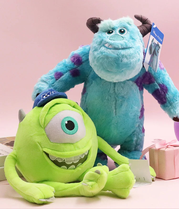 Fluffy Kawaii Sulley Mike Wazowsky Monsters University Stuffed Plush Animals Toy Sets Cute Pixar Doll For Boy Girl Birthday Gift
