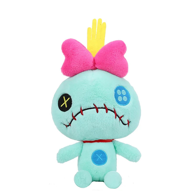 25cm Kawaii Disney Scrump Green Pink Plush Toy Soft Stuffed Cartoon Pillow Plushies Doll Boy Girl Room Decoration Birthday Gifts