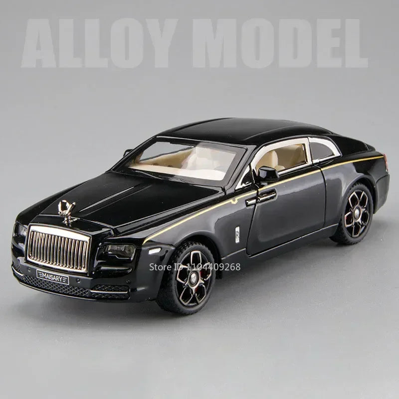 1:32 Scale Rolls-Royce Phantom 6x6 Wraith Car Model Toy Diecast Metal Alloy Off-Road Vehicle Models Sound Light Gifts