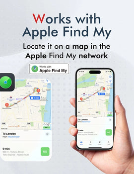 MiTag Smart Anti Lost Tracker For Apple Find My Bluetooth Global Position Systm Locator Ideal MFi Certified For Suitcases Wallet Travel Daily Use