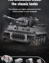 925pcs Ww2 Military Army 1:35 Sd.Kfz.181 Tiger Tank City Remote Control Building Blocks Weapon Bricks RC Vehicle Toys