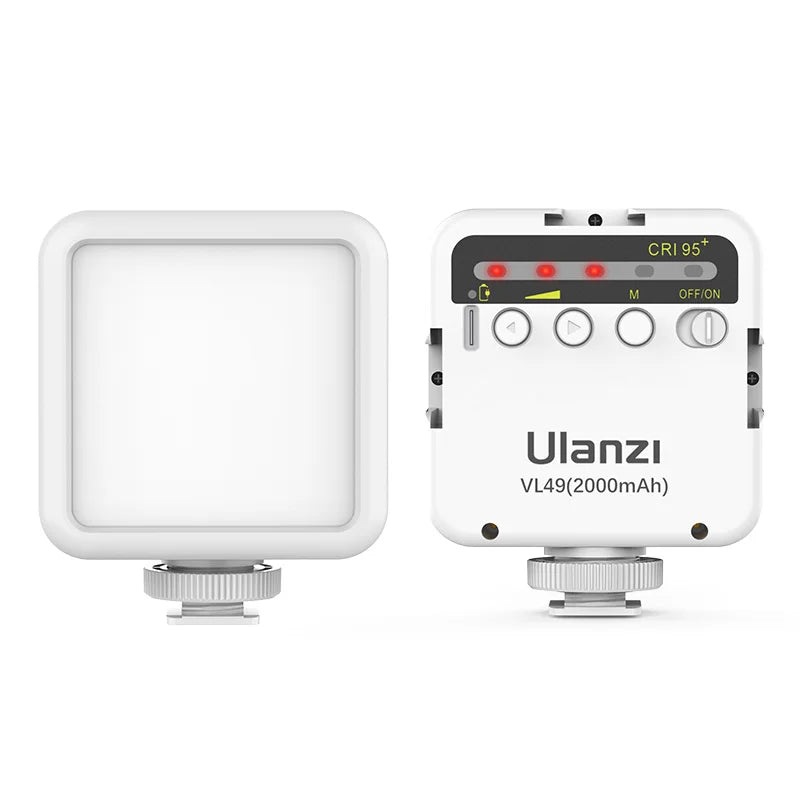 Mini Vlog LED Fill Light 6W 5500K Rechargeable 2000mAh Dimmable Phone Video Lighting