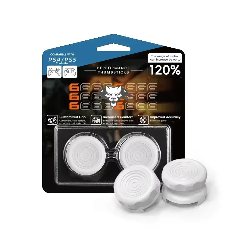 High-Rise FPS Freeks Thumbstick Extenders for PS4 / PS5 & 8BitDo Ultimate Controller – Silicone Gaming Joystick Grips