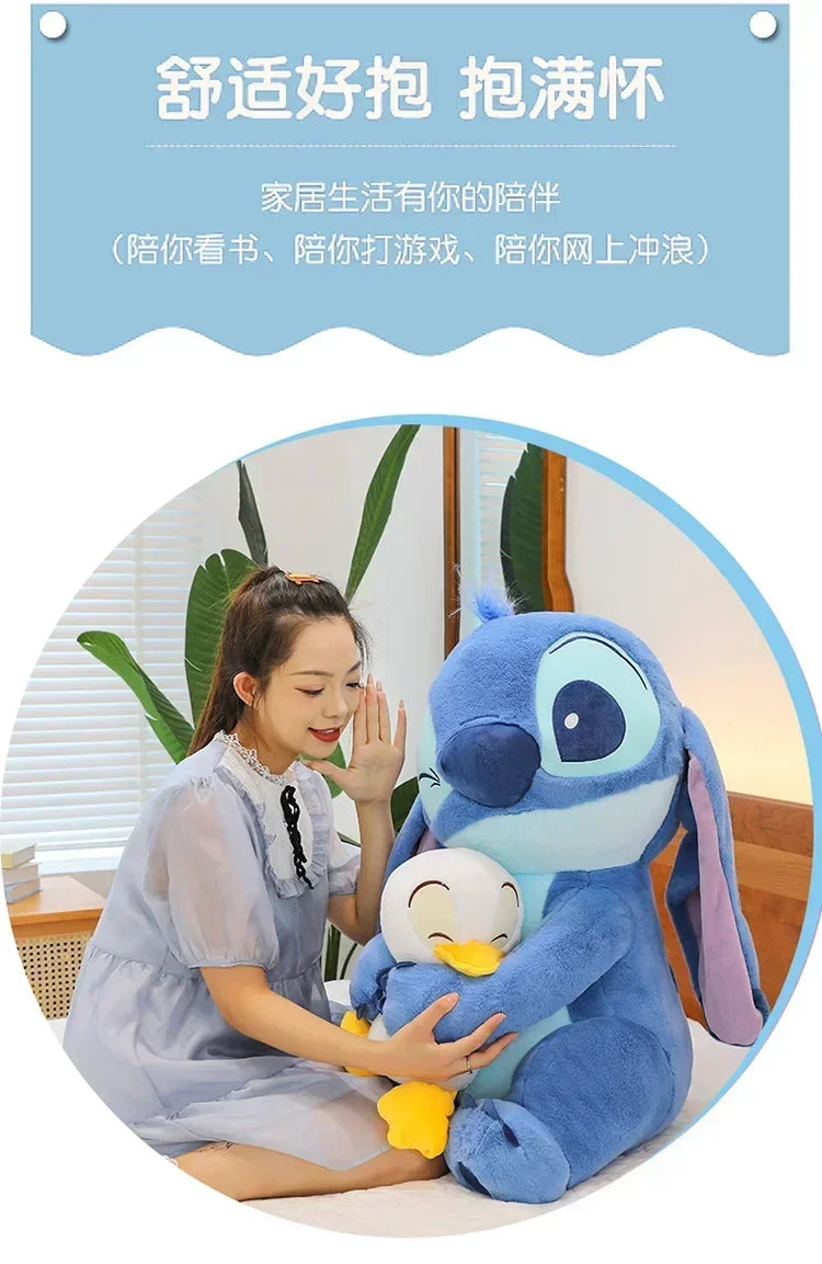Disney Plush Doll Stitch Lilo Doll Cute Duck Stitch Plush Stuffed Toy Christmas 's Birthday Gift Kawaii Decoration Toys