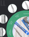 16CM Professional High Precision Stainless Steel Jewelry Tweezers Sandblasting DIY Diamond Gem Jewelry Jeweler's Slotted Buckle