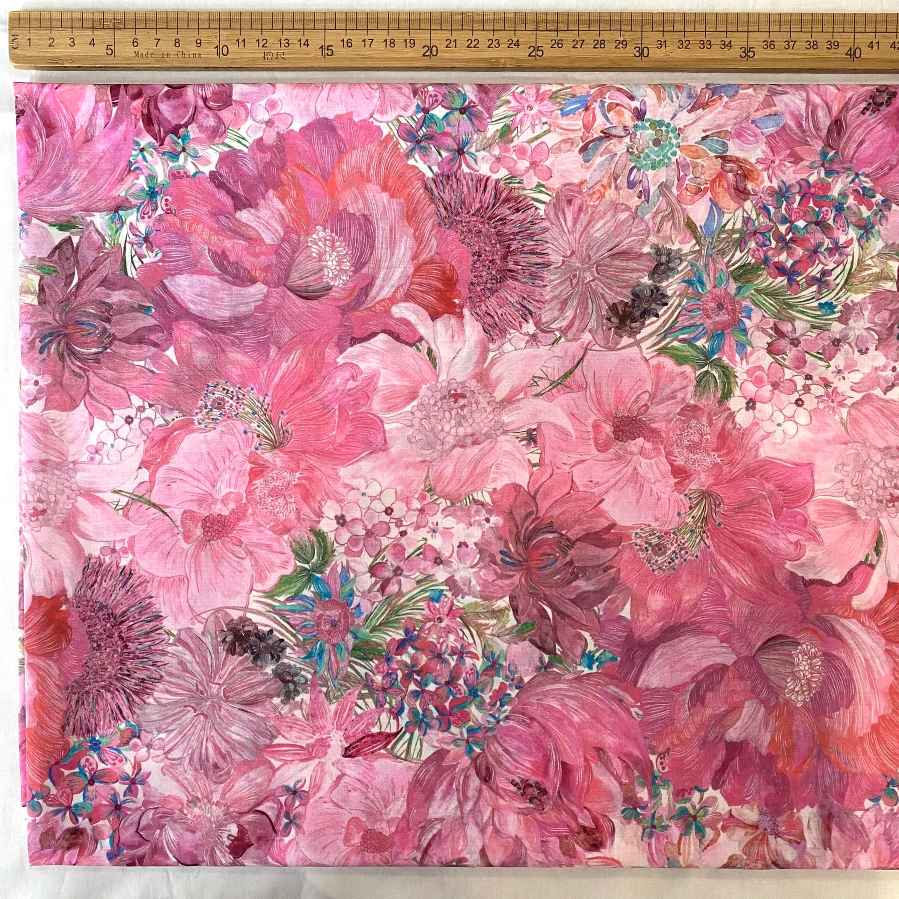 1M/2M/3M 80S Small marina seaflower Like Liberty Fabric Digital Printing For Sewing Cloth Dresses Kids Designer Handmade Fabric