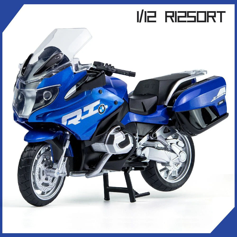 1:12 BMW R1250RT-P Police Diecast Motorcycle Model Toy Replica With Sound & Light birthday gift christmas gift Collection bike