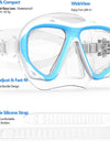 Adult silicone diving glasses professional snorkeling HD swimming tempered glass large frame mask