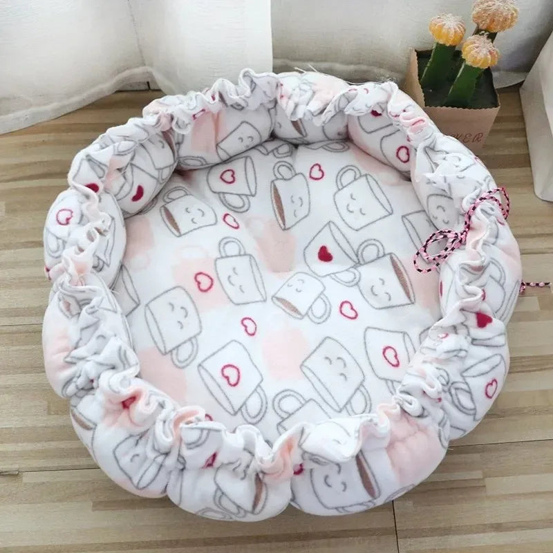 Plush Pet Bed Cushion for Cats and Small Dogs