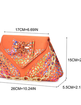 Design Women Shoes and Bags To Match Set Nigeria Party Crystal Butterfly-knot Women Pumps African Matching Shoes and Bags