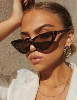 Vintage Small Cat Eye Sunglasses UV400 Streetwear for Women