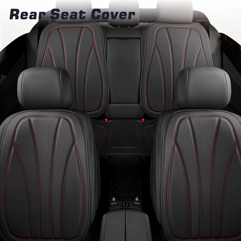 Karcle Car Seat Cover PU Leather Car Seat Cushion Breathable Auto Chair Cushions Pad Mat Universal Durable Four Seasons Pad Mat