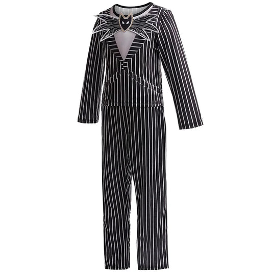 Nightmare Before Christmas Jack Skellington Halloween Skellington Jack Cosplay Costume for Boy Carnival  Clothing