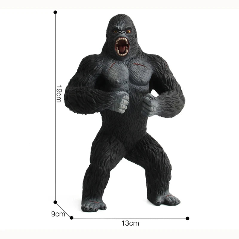 King Kong Gorilla Action Toys Figures Orangutan Cartoon Figurines Collection Model Big Chimpanzee Animal Dolls Boy Children Gift